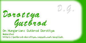 dorottya gutbrod business card